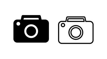 Camera Icon in trendy flat style isolated. Camera symbol web site design