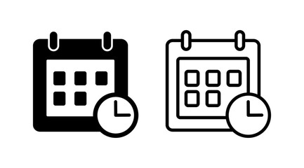 calendar icon vector. Calender symbol