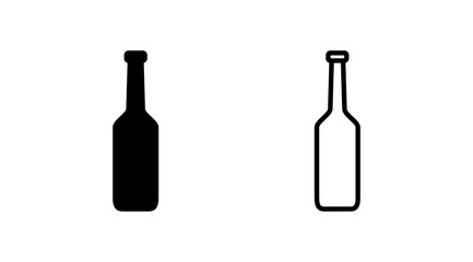 bottle icon vector. bottle icon in trendy flat design