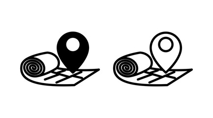 Address icon vector. location icon. address symbol. pin