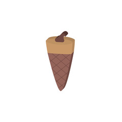 Isolated colored 3d ice cream icon Vector