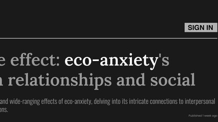 Eco-anxiety mention on headlines of online news publications