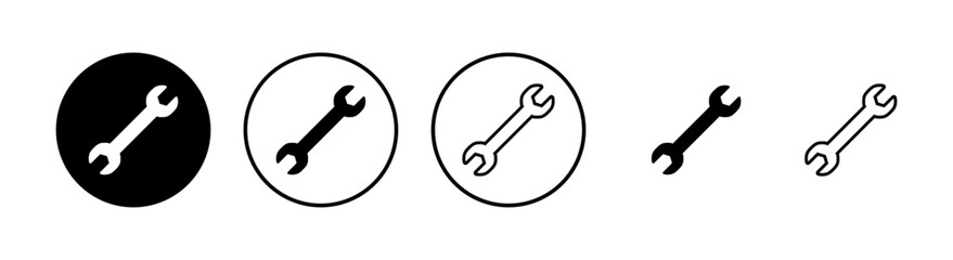 wrench icons set. Wrench vector icon. Spanner symbol