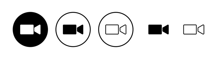 Video camera icons set. Video camera vector icon. Camera Icons. Movie Sign. Cinema