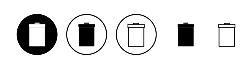 Trash icons set. trash can icon. Delete icon vector