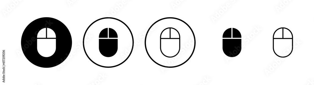 Poster computer mouse icons set. computer mouse vector icon