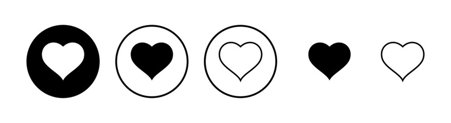Heart icons set. Heart vector icon. Like icon vector. Love