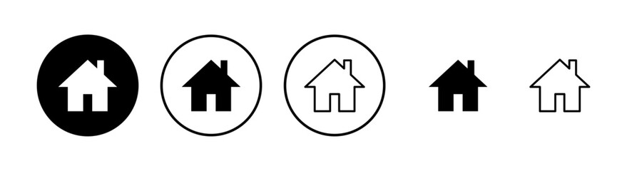 Home icons set. House vector icon. Address