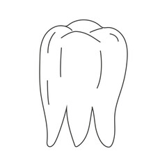 Healthy teeth. Dentistry. Oral hygiene. Care and treatment. Doodle style. Vector illustration.