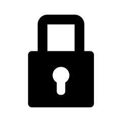 padlock icon. Vector illustration. stock image.