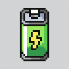 Pixel art illustration Battery. Pixelated Battery. Battery icon pixelated
for the pixel art game and icon for website and video game. old school retro.