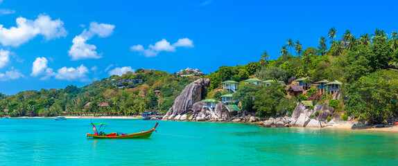Taa Toh beach at Koh Tao island