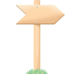 Wooden signboard stand