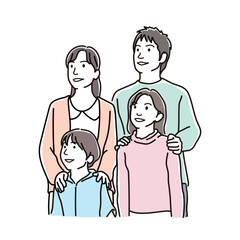 未来を見つめるファミリー