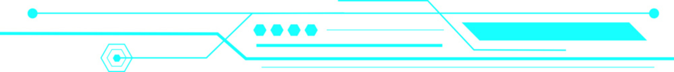 Obraz premium Futuristic Tech Line Element