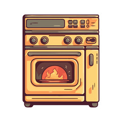 yellow oven design