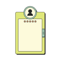 Obraz premium Retro Testimonial Box. User Interface. Window Browser Illustration. 