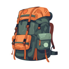 Hiking backpack symbol for adventure