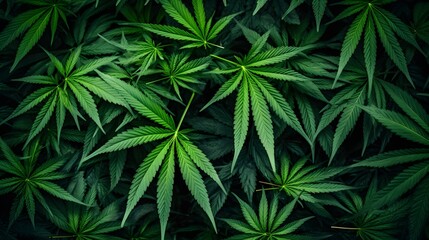 Marijuana leaf background. Cannabis leaves wallpaper.