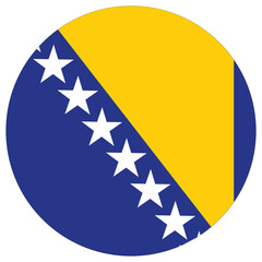 Bosnia and Herzegovina flag. Flag of Bosnia and Herzegovina design shape. 