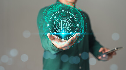 Ai technology, cloud computing. Digital transformation change management, internet of things. Technology bigdata and business process strategy, Financial management, smart industry and world map.