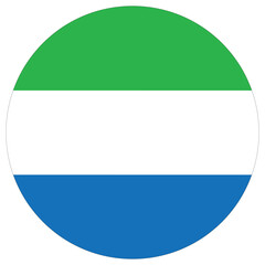 Sierra Leone flag design shape. Fag of Sierra Leone icon