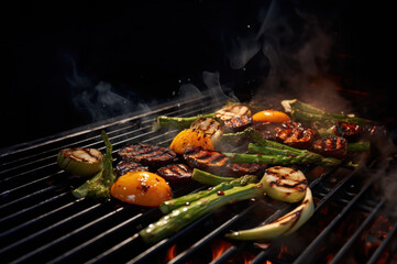 Grilled Veggies created with Generative AI technology