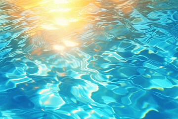 Fototapeta na wymiar Abstract pool water surface and background with sun light reflection