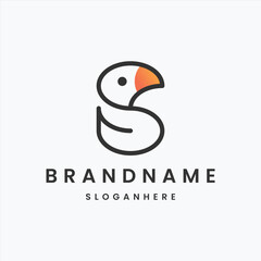 Dove Bird On Letter Logo Design S