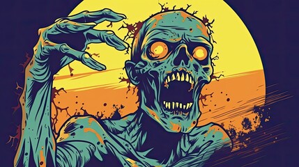 zombie vector illustraation
