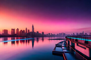 Fototapeta premium Futuristic city