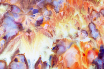 Obraz na płótnie Canvas corlorful tie dye pattern fabric texture abstract background.