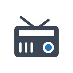 Radio broadcast device vector icon