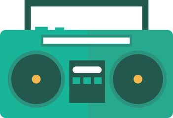 ラジカセ　イラスト素材ベクター