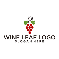 wine leaf logo