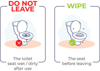 Washroom instructions - do and dont