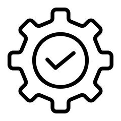 Obraz premium problem solving line icon