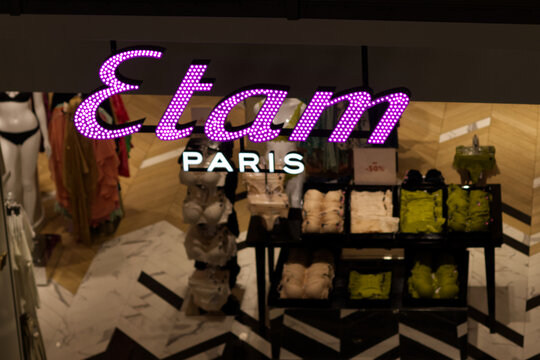 Etam Paris lingerie fashion boutique at Arkadia shopping mall, Warsaw, Poland - June 24, 2023