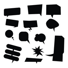 Comic Speech Bubble Collections vector