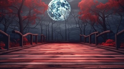 Podium and minimal abstract background for Halloween 31th october