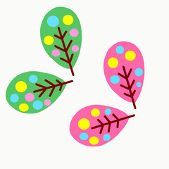 easter egg with flowers