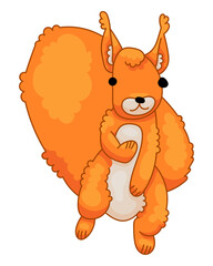 Squirrel Cute Character Sticker