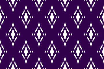Fabric ikat pattern art. Ethnic seamless pattern traditional. American, Mexican style. Design for background, wallpaper, illustration, fabric, clothing, carpet, textile, batik, embroidery.