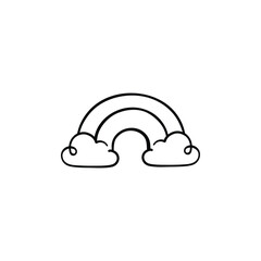 Rainbow Line Style Icon Design