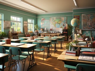 Learning Space Classroom - AI Generated