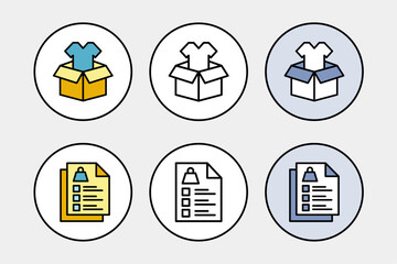 Product Category icon collection set vector for business