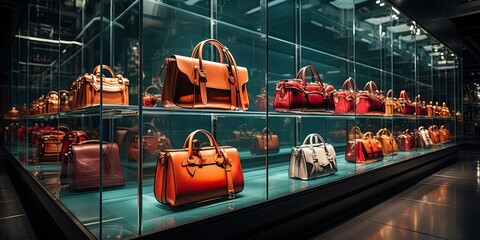Fashion Accessories Store Shelves - AI Generated