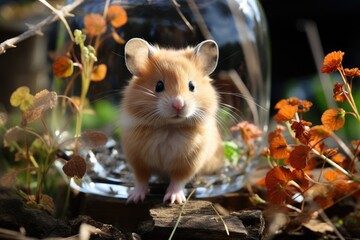 Tiny Roborovski Hamster - AI Generated