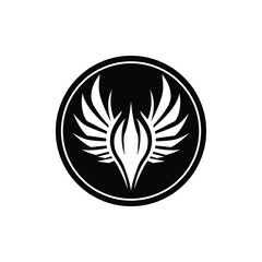 simple flame heat gaming esport logo vector illustration template design © katsumatakun