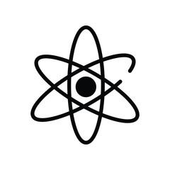 Atom Icon. Vector stock illustration.